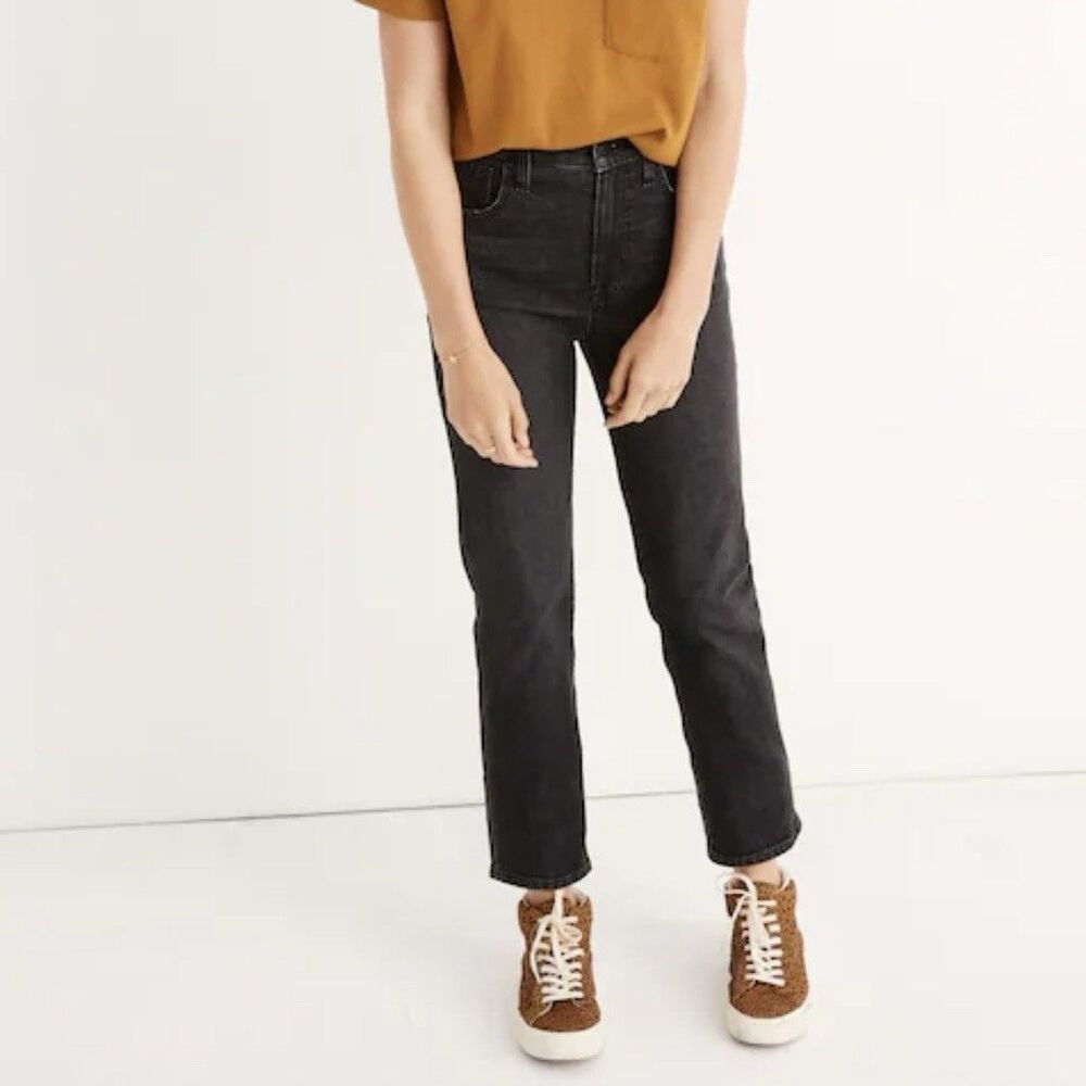 Madewell The Perfect Vintage Crop Jean High Rise Sumner Black Women’s Size 26
